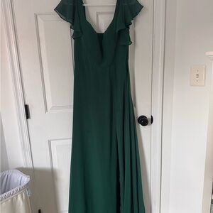 Azazie Bondi Emerald Evening Gown size 12